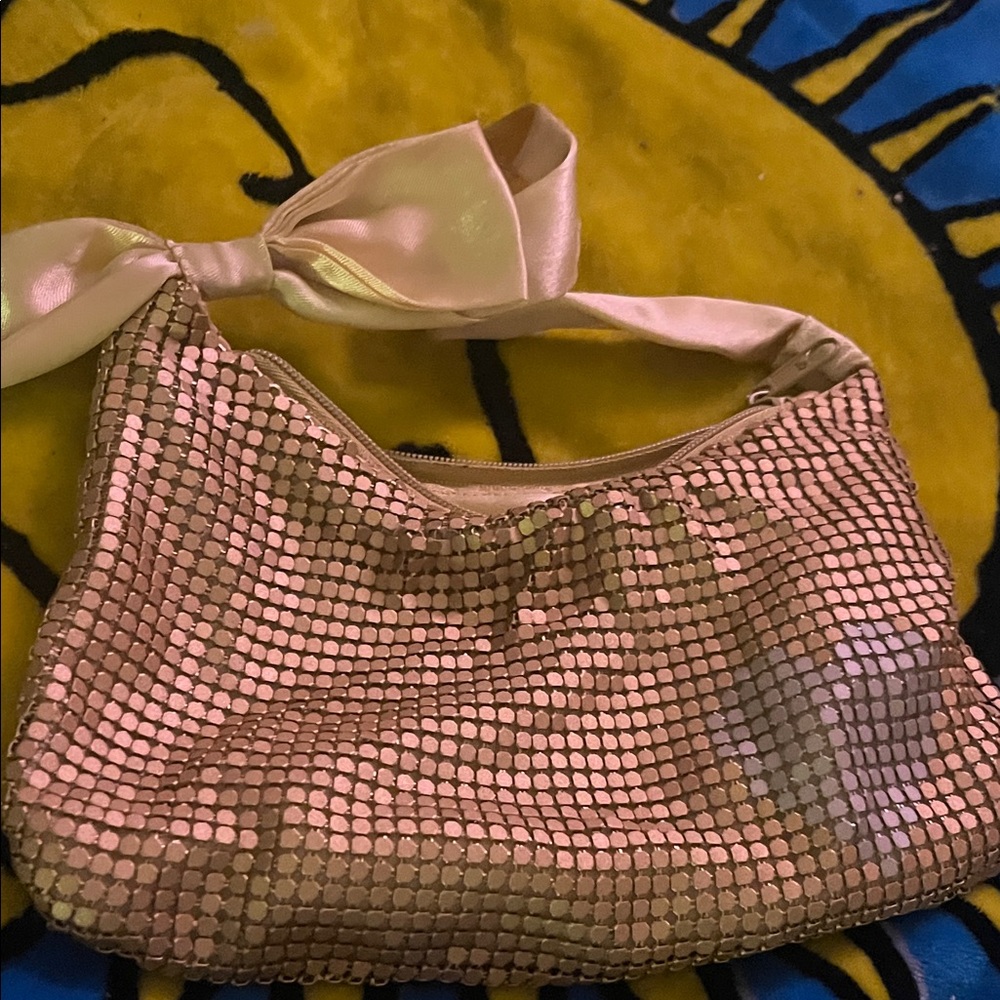 Elegant Pink Sequin Women's Bag